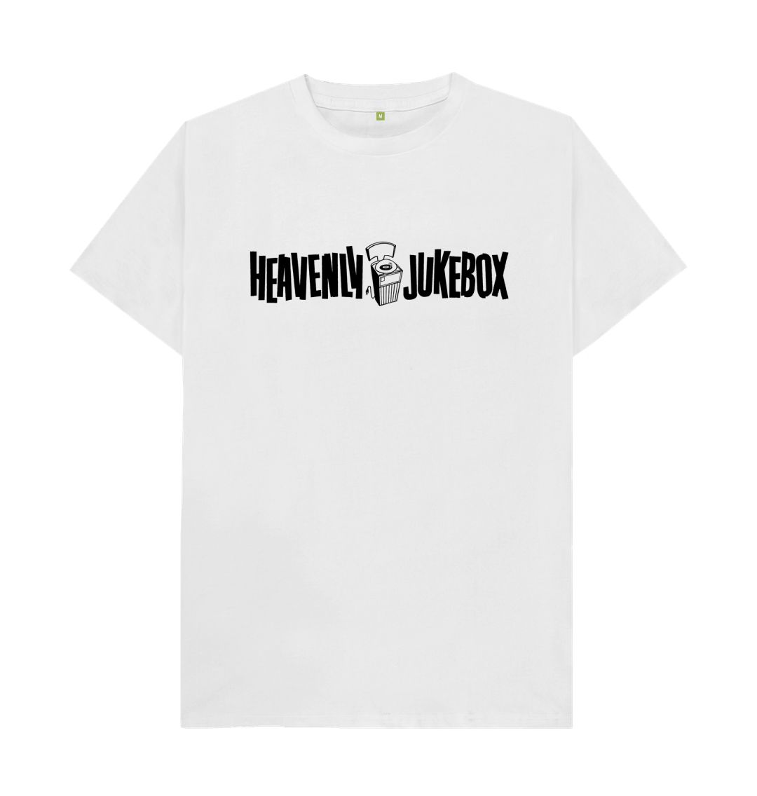 White Heavenly Jukebox - Black Logo T-Shirt