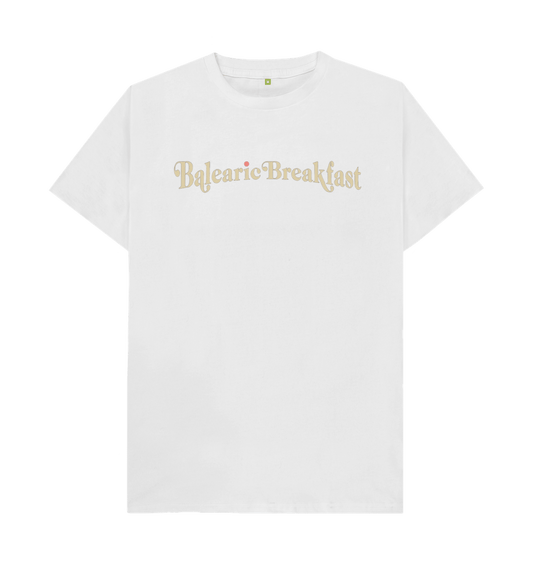 White Balearic Breakfast T-shirt - with back print