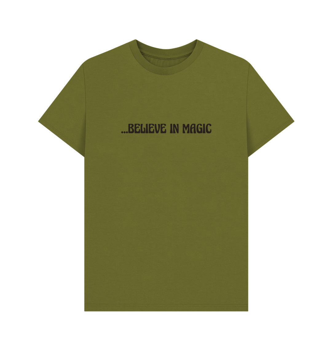 Moss Green Printed T-shirt Front