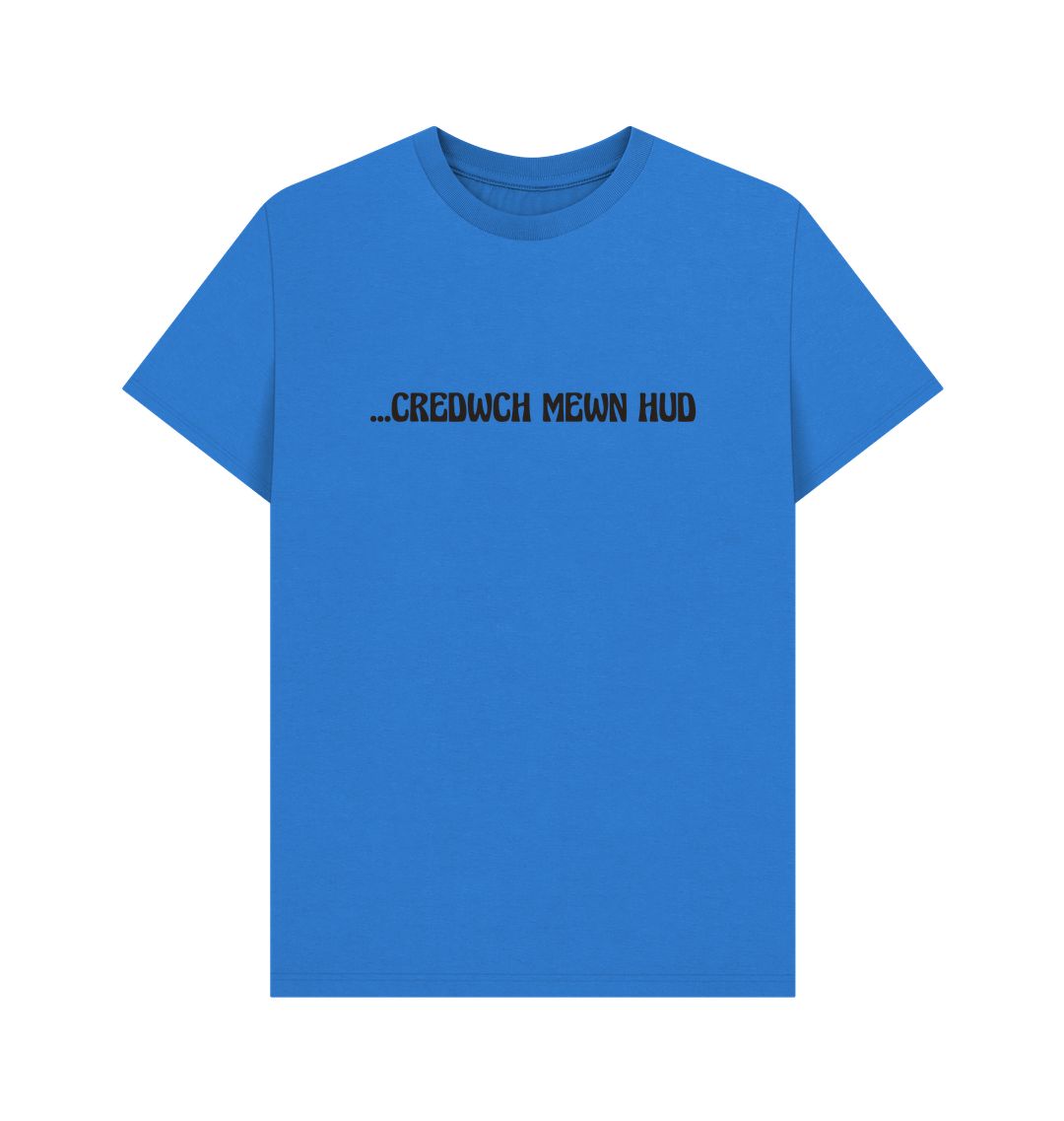 Bright Blue Printed T-shirt Front