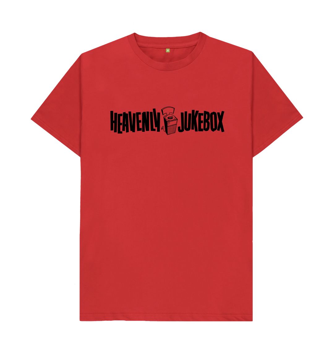 Red Heavenly Jukebox - Black Logo T-Shirt