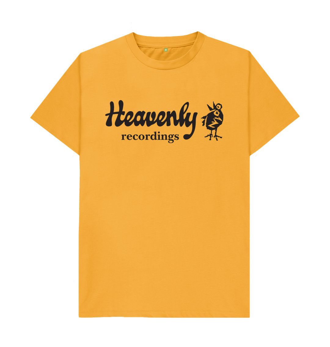 Mustard Heavenly Recordings Logo T-shirt - Black Logo