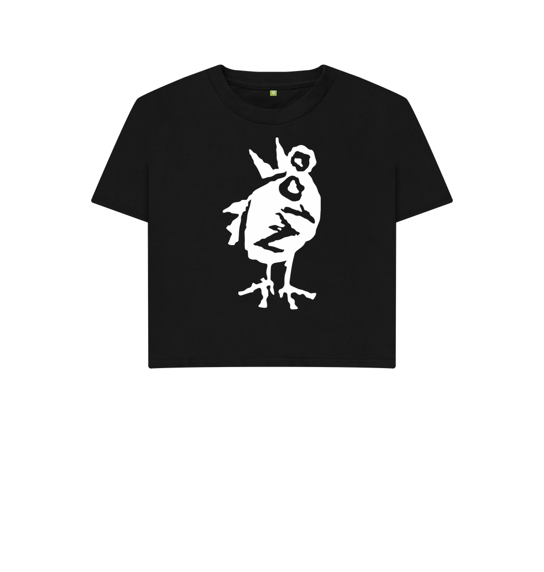 Black Printed T-shirt Front
