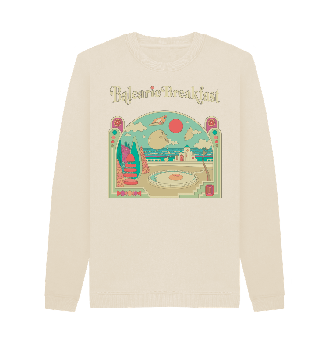 Oat Printed Sweater Front
