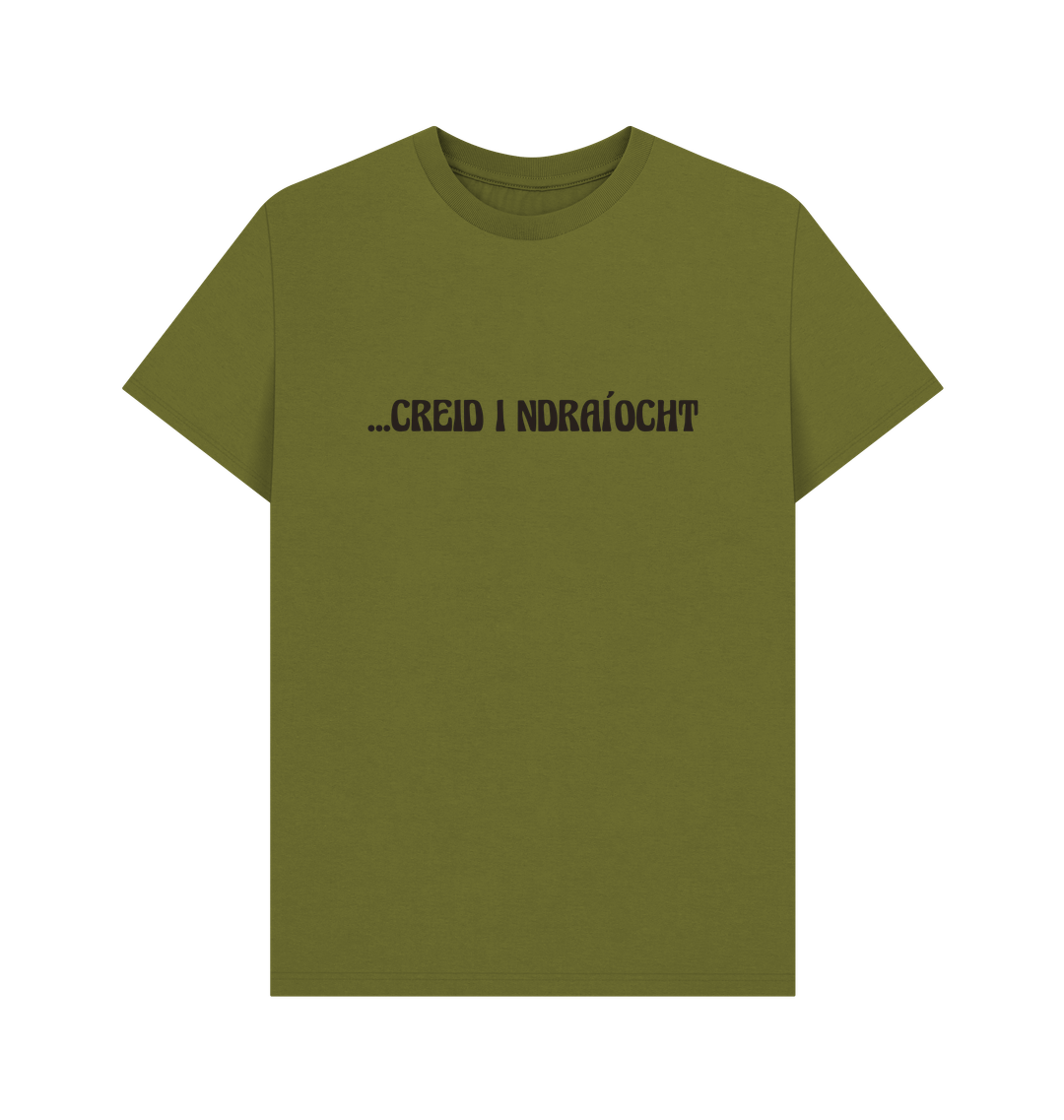 Moss Green Printed T-shirt