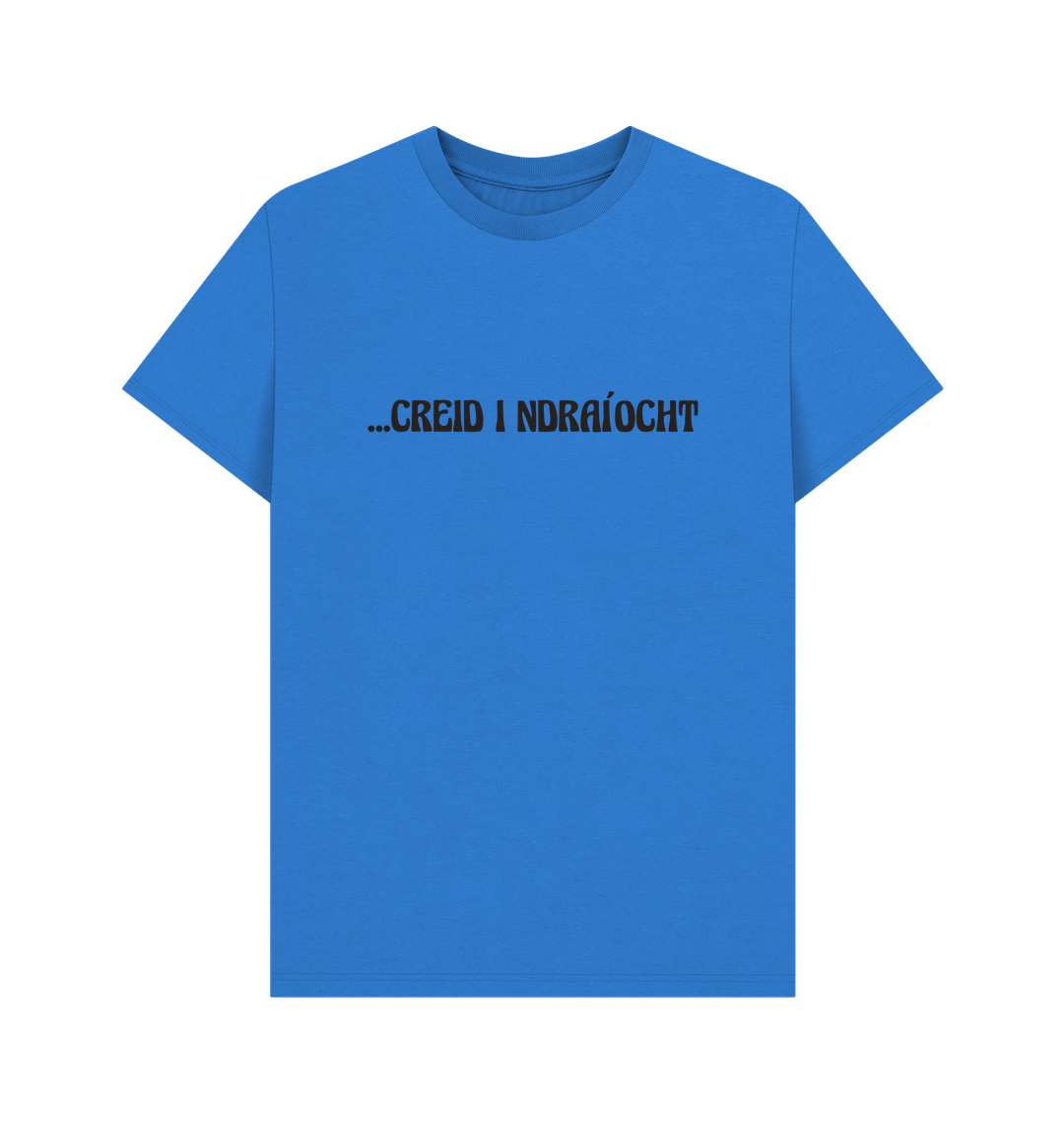 Bright Blue Printed T-shirt Front