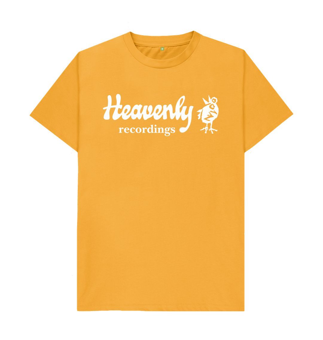 Mustard Heavenly Recordings Logo Tees - White Logo