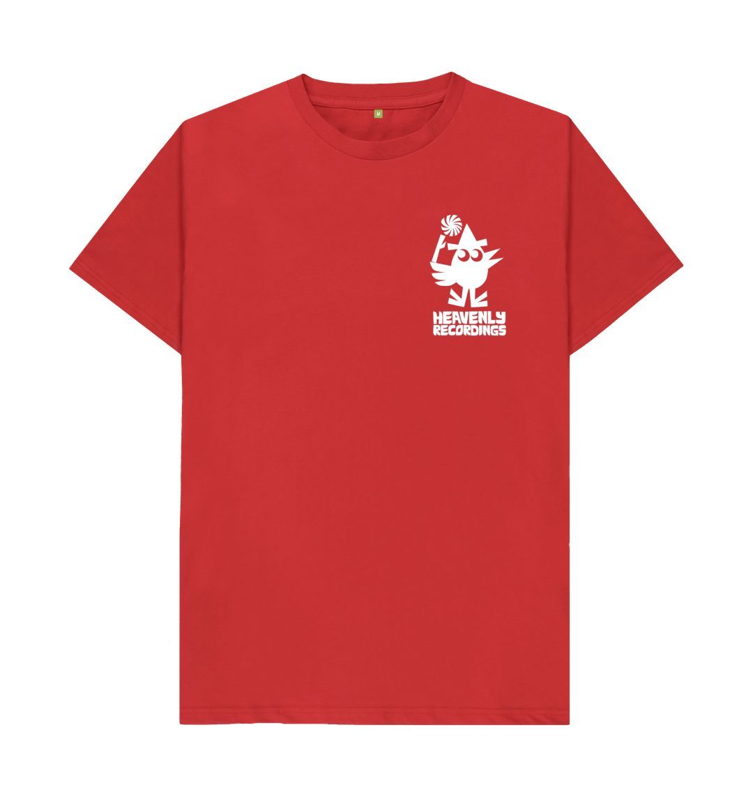 Red Adam Higton Bird - White Logo - T-Shirt