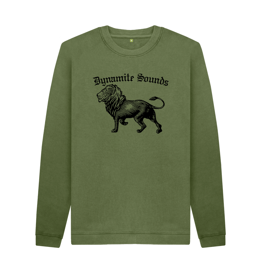 Khaki Printed Sweater Front