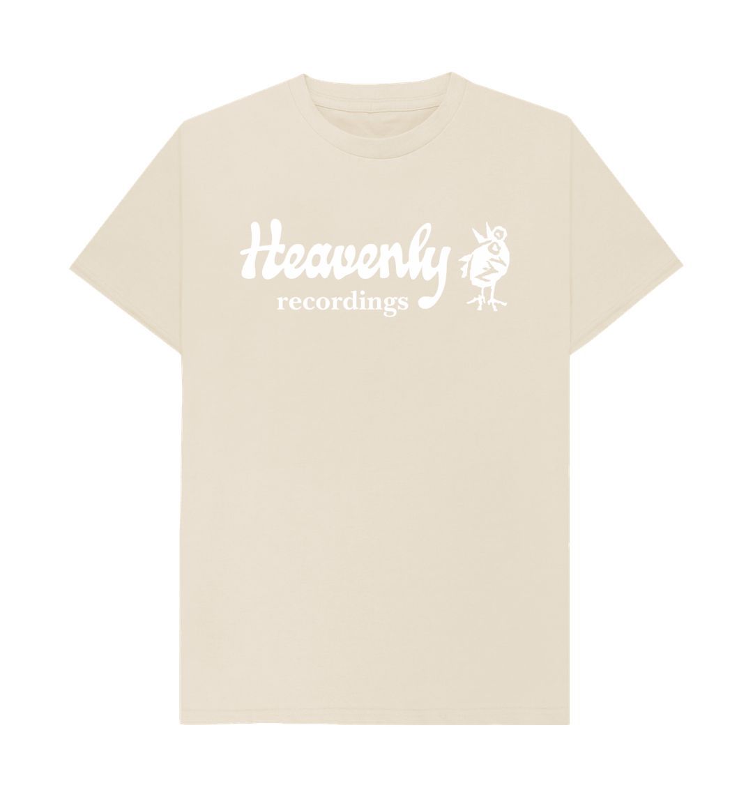 Oat Heavenly Recordings Logo Tees - White Logo