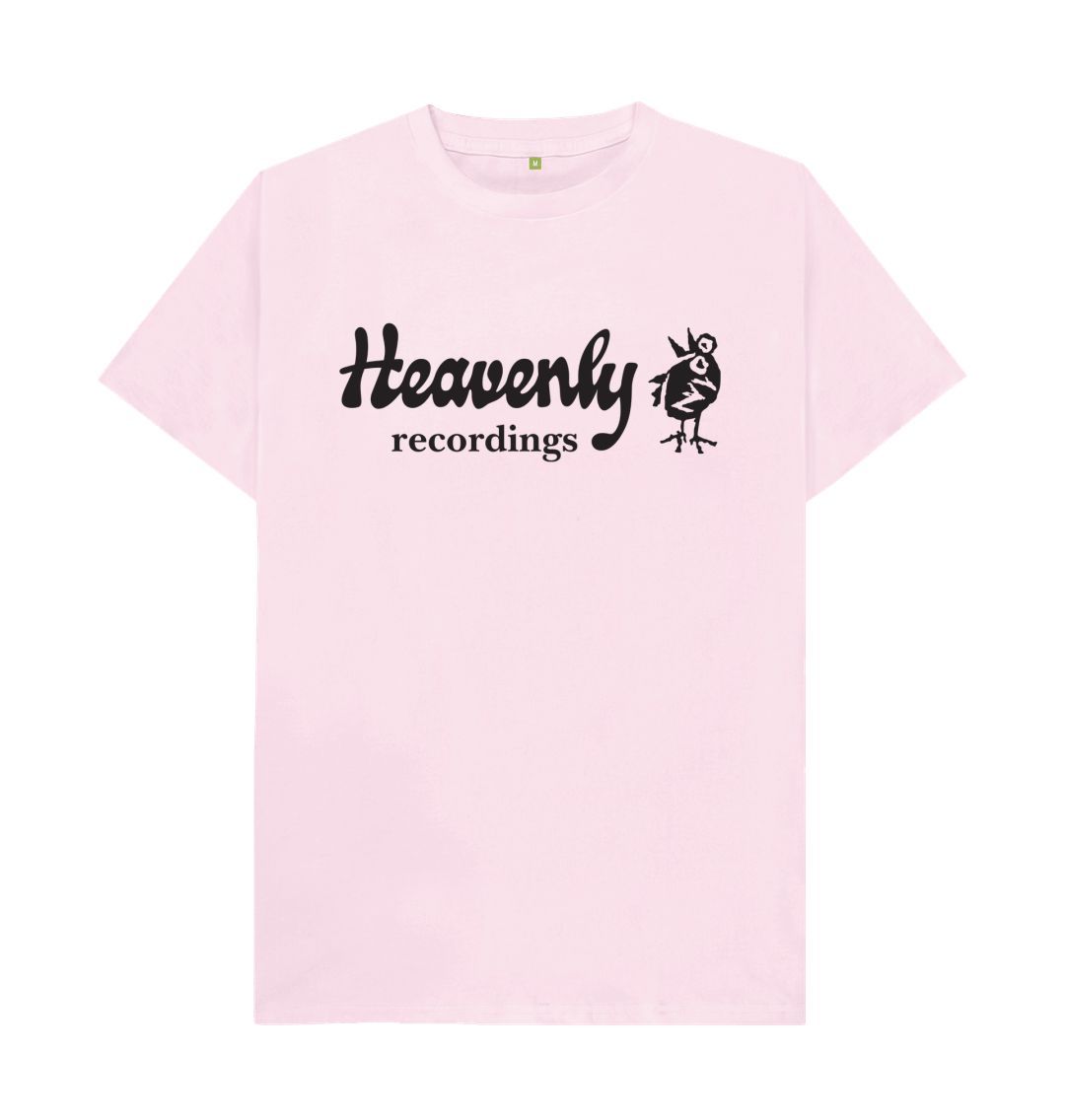 Pink Heavenly Recordings Logo T-shirt - Black Logo